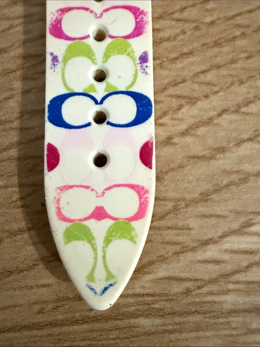 Coach Cream Silicone Strap Watch with Silver Dial - Picture 7 of 8